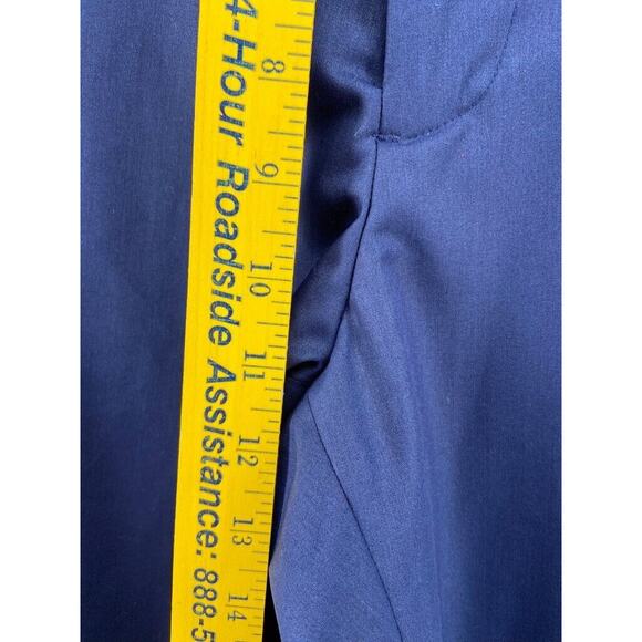 Savile Row‎ Pants Mens Sz 40W Blue Strand Straight Leg *Un-hemmed* Pockets - Picture 6 of 12